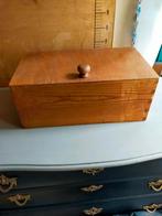 Vintage houten schoenpoets kist opbergkistje, Ophalen