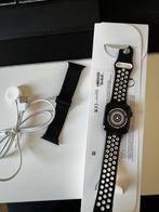 Apple Watch SE 44mm zwart aluminium met extra bandje, Sieraden, Tassen en Uiterlijk, Gebruikt, Ophalen of Verzenden, IOS, Zwart