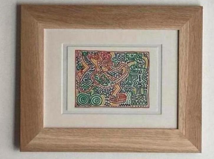 Keith Haring : zeldzame ansichtkaart uit 1994., Antiek en Kunst, Kunst | Designobjecten, Ophalen of Verzenden