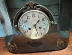 Oude antieke brocante klok koper tafelklok, Ophalen of Verzenden