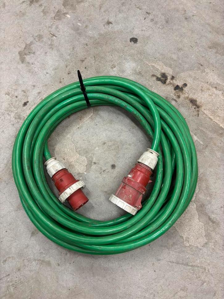 Krachtstroom kabel Alu 5G16 CEE 63A 5p, Doe-het-zelf en Verbouw, Elektra en Kabels, Gebruikt, Kabel of Snoer, Ophalen