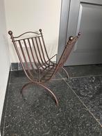 Smeedijzeren bak  geschikt voor haardhout en lectuur, Ophalen of Verzenden, Gebruikt