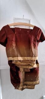Sari's, Saree indiaase kleding, India, bruiloft, zelfmaken, Ophalen of Verzenden, Zo goed als nieuw, Maat 38/40 (M), Onder de knie