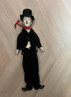 Vintage Charlie Chaplin pop handgeschilderde gezicht, Verzamelen, Poppen, Ophalen of Verzenden, Zo goed als nieuw, Pop