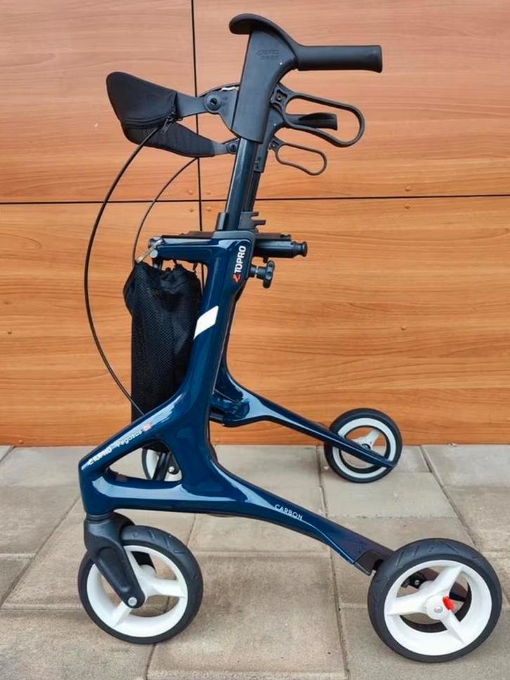 Topro Pegasus luxe  Carbon Rollator Ultra lichtgewicht, Diversen, Rollators, Gebruikt, Lichtgewicht, Opvouwbaar, Ophalen of Verzenden