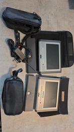 2 xDraagbare DVD spelers met losse accu., Ophalen of Verzenden, Gebruikt, Overige merken