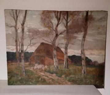 Andries Verleur - Landschap met schapen beschikbaar voor biedingen