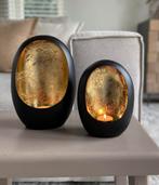 Egg Candle windlichten, Huis en Inrichting, Woonaccessoires | Kandelaars en Kaarsen, Overige materialen, 25 tot 50 cm, Ophalen of Verzenden
