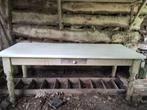 Oude tafel vintage upcycled refurbished tuintafel brocante, Huis en Inrichting, Tafels | Eettafels, Ophalen, Gebruikt, Rechthoekig