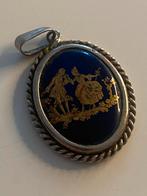 Vintage Limoges Porselein Hanger, Sieraden, Tassen en Uiterlijk, Overige materialen, Gebruikt, Overige voorstellingen, Blauw