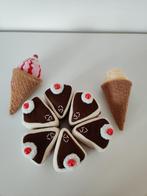 Stoffen speelgoed gebakjes en ijsco's, Ophalen, Zo goed als nieuw