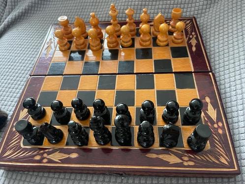 Vintage schaakspel, Hobby en Vrije tijd, Gezelschapsspellen | Bordspellen, Gebruikt, Een of twee spelers, Ophalen of Verzenden