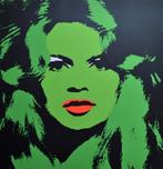 Andy Warhol: Zeefdruk - Brigitte Bardot - Groen, Ophalen of Verzenden