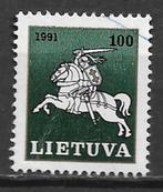 Litouwen 1991 Def serie ridder te paard, Postzegels en Munten, Verzenden, Overige landen, Gestempeld