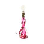 Roze Kristallen Tafellamp Val Saint Lambert Swirl Sixties, Ophalen of Verzenden
