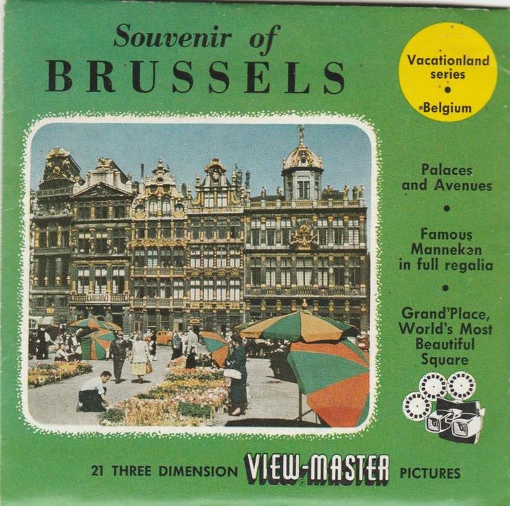 ZGAN view master BRUSSEL BELGIË viewmaster, Antiek en Kunst, Antiek | Speelgoed, Ophalen of Verzenden