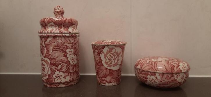 3 delige badkamerset van Burleigh, UK (Victorian Chintz), Huis en Inrichting, Badkamer | Complete badkamers, Zo goed als nieuw