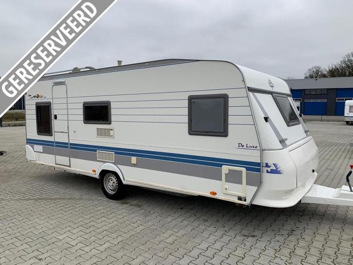 Hobby Excellent Easy 560 KMFE bj 2001 met voortent en luifel, Caravans en Kamperen, Caravans, Bedrijf, tot en met 6, 1250 - 1500 kg