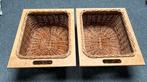 2 rotan / rieten manden , 40x35x20cm, Gebruikt, Mand, Ophalen of Verzenden, Riet