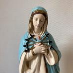 Antiek Gipsen Maria Beeld Maria van Smarten met Zwaarden, Antiek en Kunst, Antiek | Religie, Ophalen of Verzenden