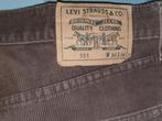 Levi 551 ribstof bruin W36-L36, Ophalen of Verzenden, Zo goed als nieuw, Overige kleuren, W36 - W38 (confectie 52/54)