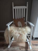 Witte Houten Schommelstoel - Relax en Comfort, Kinderen en Baby's, Kinderkamer | Tafels en Stoelen, Ophalen of Verzenden, Gebruikt
