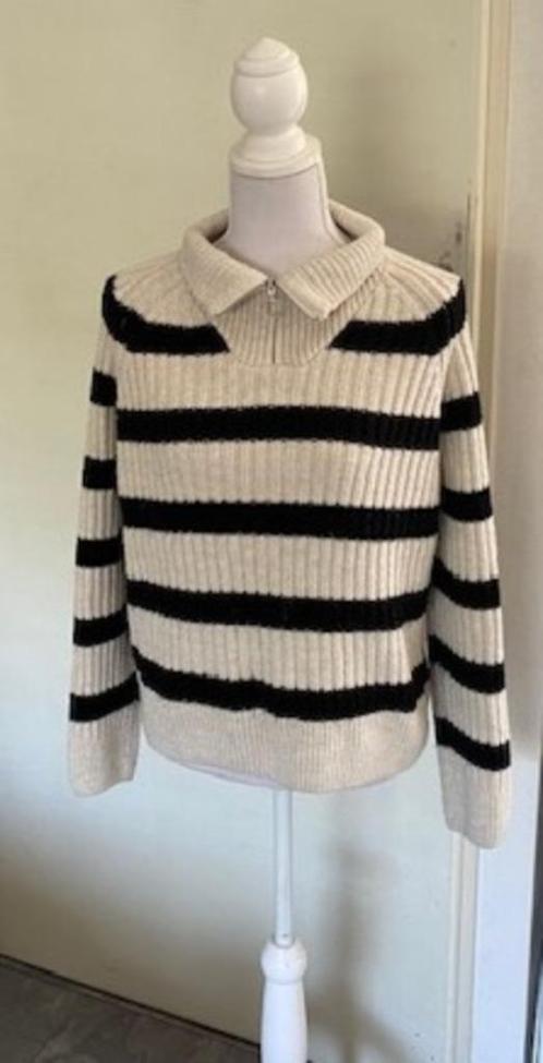 Zwart-wit gestreepte trui van Only, maat XL (qwe), Kleding | Dames, Truien en Vesten, Gedragen, Maat 46/48 (XL) of groter, Ophalen of Verzenden