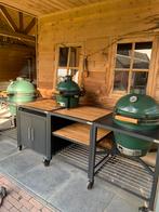 Buitenkeuken met 3x Big Green Egg en veel accessoires, Tuin en Terras, Buitenkeukens, Inbouw, Ophalen of Verzenden, Houtskool