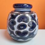 retro vintage fat lava vaas Scheurich West Germany 1974s, Blauw, Aardewerk of Porselein, Ophalen of Verzenden, Zo goed als nieuw