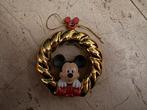 Disney Ornament Kerstkrans Mickey Mouse AH actie, Ophalen of Verzenden, Mickey Mouse, Nieuw, Beeldje of Figuurtje