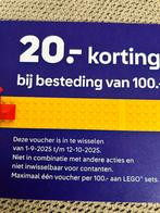 Cadeau bon kortingsbon intertoys korting bij lego besteding, Eén persoon, Warenhuis- of Winkelbon