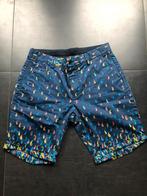 Scotch & Soda shorts / korte broek maat 28: blauw Paisley, Blauw, Ophalen of Verzenden, Zo goed als nieuw, Scotch & Soda