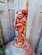 Chinees kersenhouten houtsnijwerk, Antiek en Kunst, Kunst | Beelden en Houtsnijwerken, Ophalen