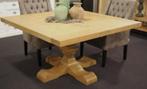 Kloostertafel eiken vierkant, Huis en Inrichting, Tafels | Eettafels, Ophalen, Vijf personen of meer, 100 tot 150 cm, 100 tot 150 cm