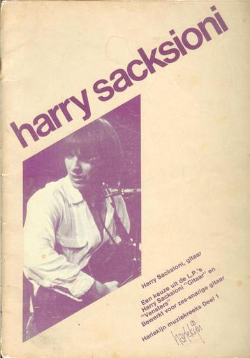 HARRY SACKSIONI - gitaar - Harlekijn Uitgeverij 1991. beschikbaar voor biedingen