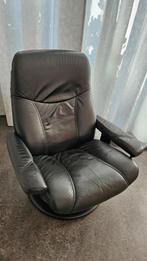 Stressless leren fauteuil maat L, Huis en Inrichting, Ophalen, Metaal, Minder dan 75 cm, Zo goed als nieuw