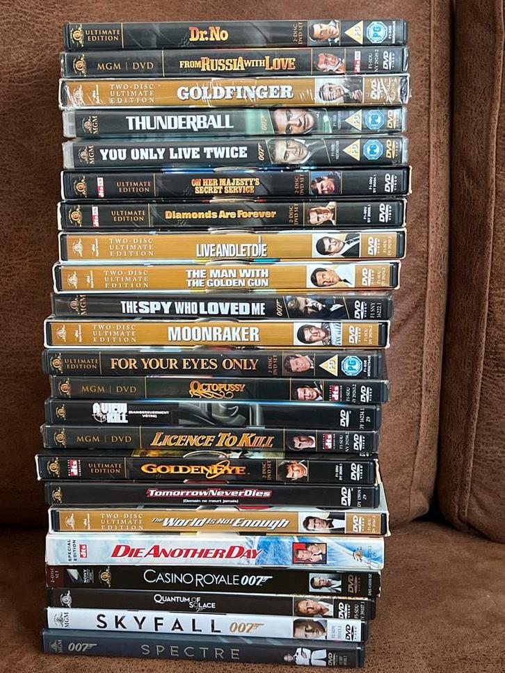 James Bond DVD Collectie - 23 Films aanbieding, Cd's en Dvd's, Dvd's | Actie, Gebruikt, Vanaf 12 jaar, Ophalen of Verzenden