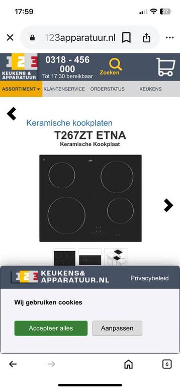 Nieuwe keramisch kookplaat beschikbaar voor biedingen