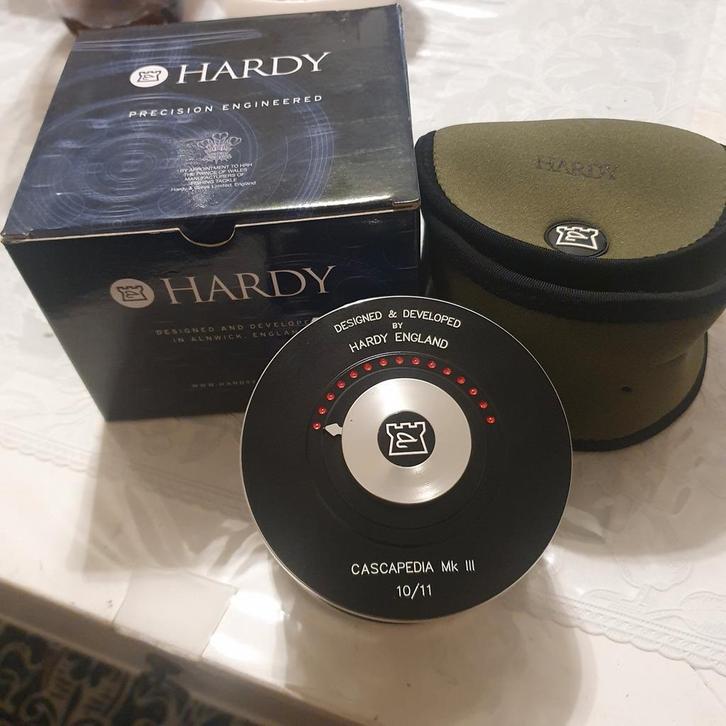 Hardy Cascapedia MK III 10/11 Vliegenreel, Watersport en Boten, Hengelsport | Vliegvissen, Nieuw, Molen, Ophalen of Verzenden
