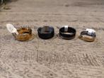 Set van 4 Ringen - Diverse Stijlen, Sieraden, Tassen en Uiterlijk, Ringen, Overige kleuren, 20 of groter, IJzer of Staal, Nieuw