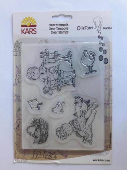 Coolkids Ollyfant - stempelsets / clear stamps KARS, Hobby en Vrije tijd, Stempelen, Nieuw, Clearstamp, Ophalen of Verzenden