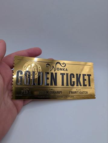 Willy Wonka Golden Ticket beschikbaar voor biedingen