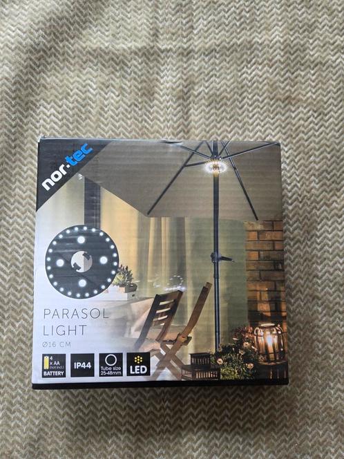 Nor-tec Parasol Lamp - Nieuw in doos!, Tuin en Terras, Parasols, Nieuw, Overige typen, Ophalen of Verzenden