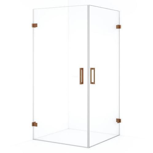 Nieuwe douchedeuren geborsteld brons 90x90, Huis en Inrichting, Badkamer | Complete badkamers, Nieuw, Ophalen