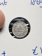 5 cent 1869 Nederland, Koning Willem III, Verzenden, Zilver, Losse munt