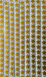 Gouden sterren kerst stickers, Hobby en Vrije tijd, Verzenden, Nieuw, Meerdere stickers