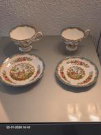 Royal Albert Vintage Theekopjes en Schotels met Vogelmotief, Ophalen of Verzenden