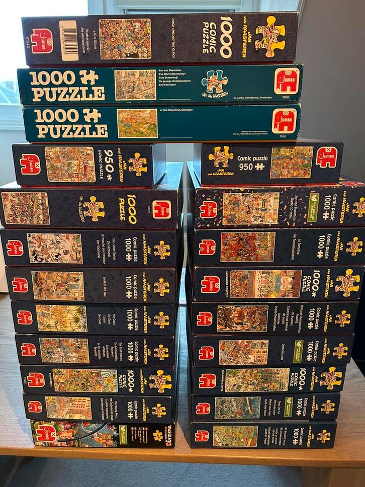 Jan van Haasteren 1000 stukjes, Hobby en Vrije tijd, Denksport en Puzzels, Zo goed als nieuw, Legpuzzel, 500 t/m 1500 stukjes