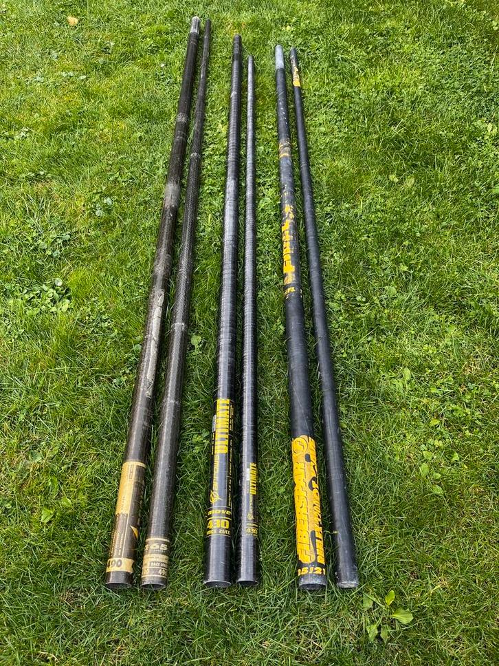 Windsurf masten 3x, Watersport en Boten, Windsurfen, Zo goed als nieuw, Mast, 5 tot 7 m², Ophalen