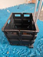 Shopping Trolly Cart, Ophalen, 40 tot 60 cm, Zwart, Nieuw